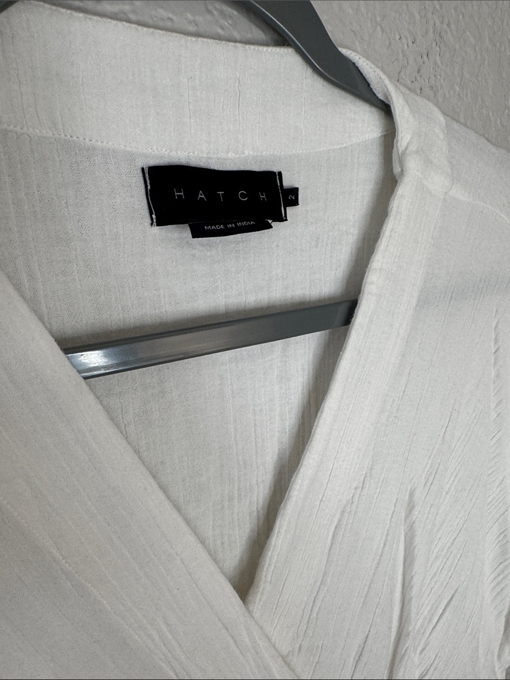 Hatch The Carolina Dress White Gauze Midi Dress 100% Cotton Medium (2) - Picture 3 of 6